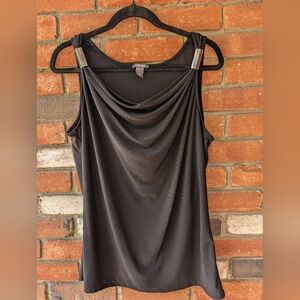 💥💥💥 Sale Kenneth Cole Reaction Top- Silver Strap Sleeveless Top Size M